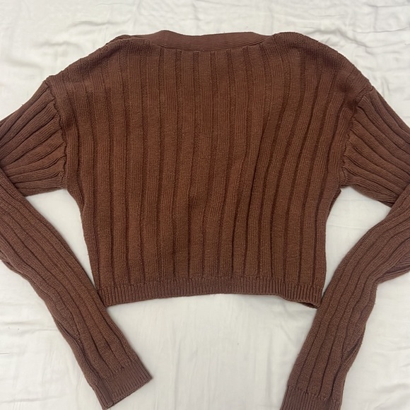 Nordstrom Rack Cognac Brown Button up sweater - Picture 7 of 7
